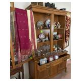 French Provincial China Cabinet with matching buffet