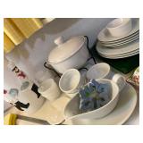 White Serving Pieces, Chef Pasta Jar