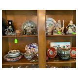 Asian style pieces and decoratives