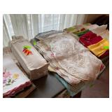 Placemats, napkins, towels, doilies