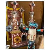 Hand Carved Native Totem Pole souvenir from Alaska 
