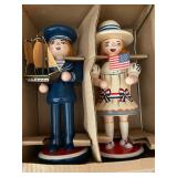 Vintage Wooden Holiday Candle Holders