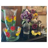 Large Collection of Pansy Decoratives, Dishes, etc.