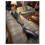 Fabric Sofa and Settee, excellent condition, 1980s