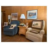 Several Fabric Rocking Recliners