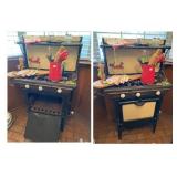 Antique Gas Stove, 1900s, 3 burners, oven
