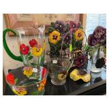 Collectible Pansy glassware
