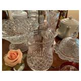 Crystal and Etched Glass pieces