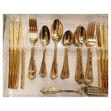 Gold Tone Flatware by Rogers
