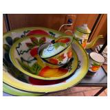 Vintage Enamelware Fruit pattern set