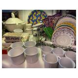 Kitchen Plates, Saucers, Serving Pieces