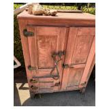 Antique Wooden Refrigerator, needs some TLC