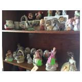 Figurines, including Scarlett O
