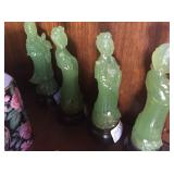 Jade-like figurines