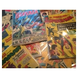 Vintage Comic Books: Spiderman, Batman, The Flash