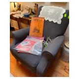 Matching set of Slate Gray Fabric Recliners