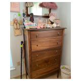 Handmade blended Mahogany and Oak Antique Tall Chest/Dresser