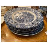 Liberty Blue dishes made in Staffordshire England 