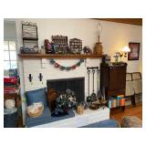 Mantle with decoratives