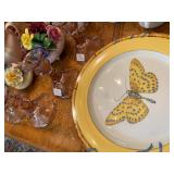 Butterfly plates by Lynn Chase Designs and Crown Royal Decoratives 