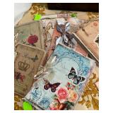 Collection of handmade fabric covered journals