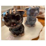 Vintage Mexican kitty cat salt pepper shakers