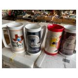 Large Collection of Vintage Thermal Mugs