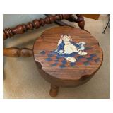 Hand painted Footstool