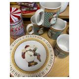 Christmas plates, cups and more