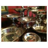 Silverplate serving pieces