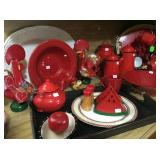 Red kitchenware