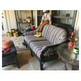 Wicker love seat, baker