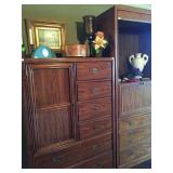 6-drawer amoire, 3-drawer cabinet and secretary