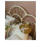 Antique Iron Bed with Brass