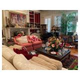 Beautiful Living Room, Feather Stuffed Matching Sofa