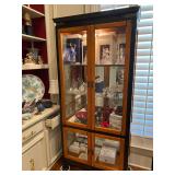 Asian Style Lighted Curio Cabinet
