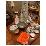 Square Coffee Table with Decoratives 