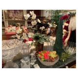 Crystal Punch Bowls, Crystal Vases 