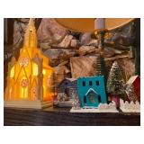 Vintage Christmas Church and Village 