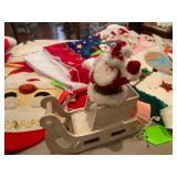 Vintage Santa and Stockings 