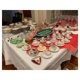 Tea Cup Collection, Hoilday Platters, Crystal 