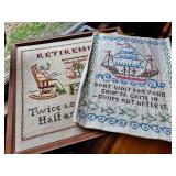 Vintage embroidery sample pieces