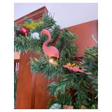 Pink Flamingo decorative wreath