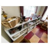 Miscellaneous Kitchen items including 3 bookcase type shelves