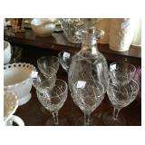 Crystal and Milk glass