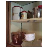 Vintage canister set and bowls