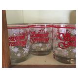 Christmas rock glasses