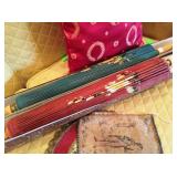 Asian-themed parasols