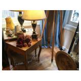 Lamps, nesting tables, decortives and Bostrom-Brady Survey equipment 