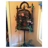 Beautiful wrought iron bird cage with stnd